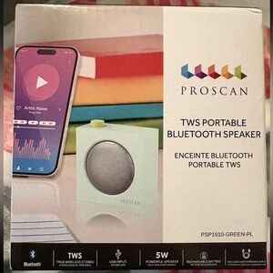 PROSCAN True Wireless Stereo Portable Bluetooth Speaker 5W Rechargeable Green